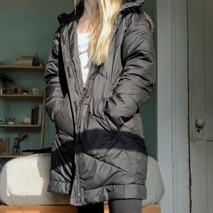 Black Columbia long winter parka